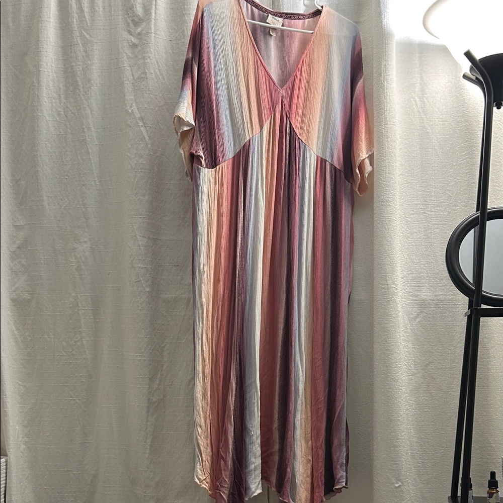 Knox Rose Multicolor Striped Midi Dress